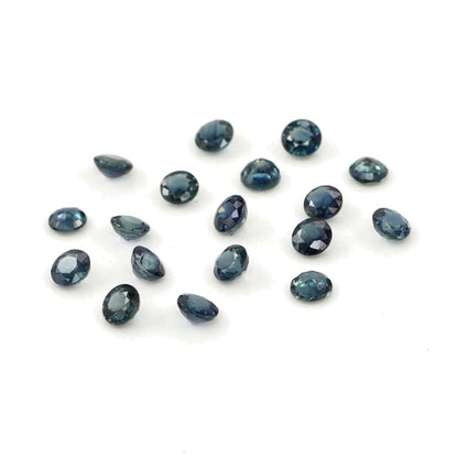 Natural Untreated Blue Sapphire Calibrated Rounds | 3mm & 3.5mm