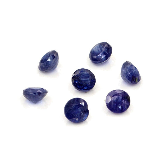 Natural Bangkok Blue Sapphire Calibrated Rounds | 4mm & 4.5mm
