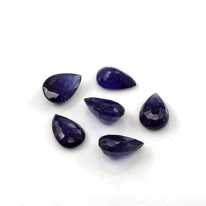 Natural Bangkok Blue Sapphire Calibrated Pears | 5x7mm & 6x8mm