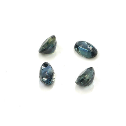 Natural Untreated Australian Teal Sapphire Calibrated Ovals | 3x5mm & 4x6mm