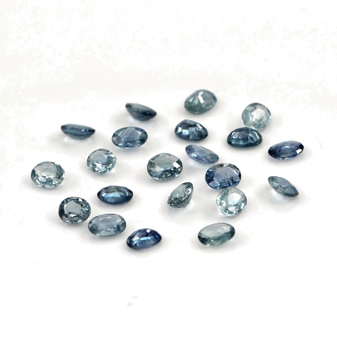 Natural Untreated Blue Sapphire Calibrated Ovals | 3x4mm & 4x5mm