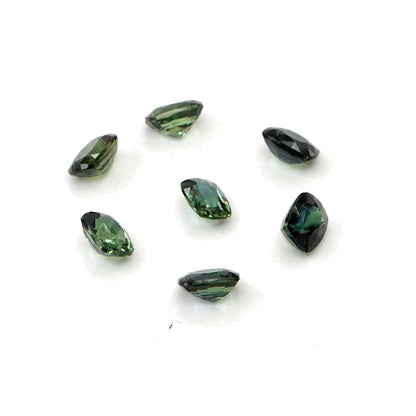 Natural Untreated Australian Teal Sapphire Calibrated Long Cushion | 3x4mm & 4x5mm