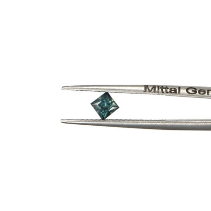 Natural Untreated Australian Teal Sapphire Calibrated Squares | 4mm & 4.5mm