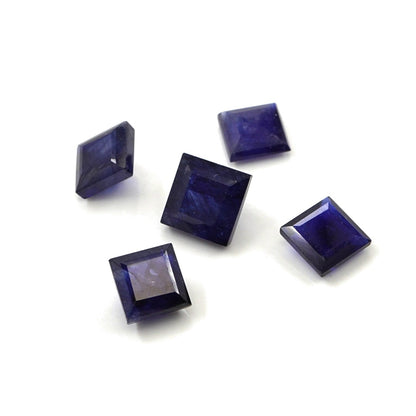 Natural Bangkok Blue Sapphire Calibrated Squares | 9mm & 10mm