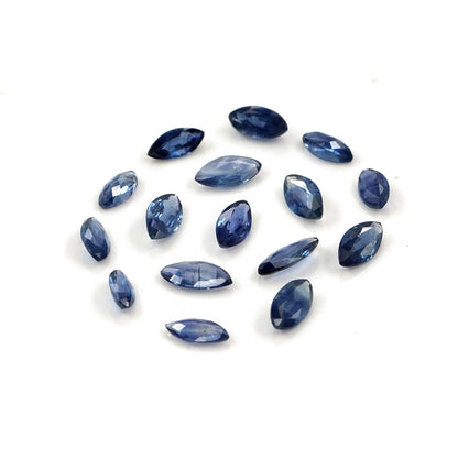 Natural Untreated Blue Sapphire Calibrated Marquise | 1.5x3mm & 2x4mm