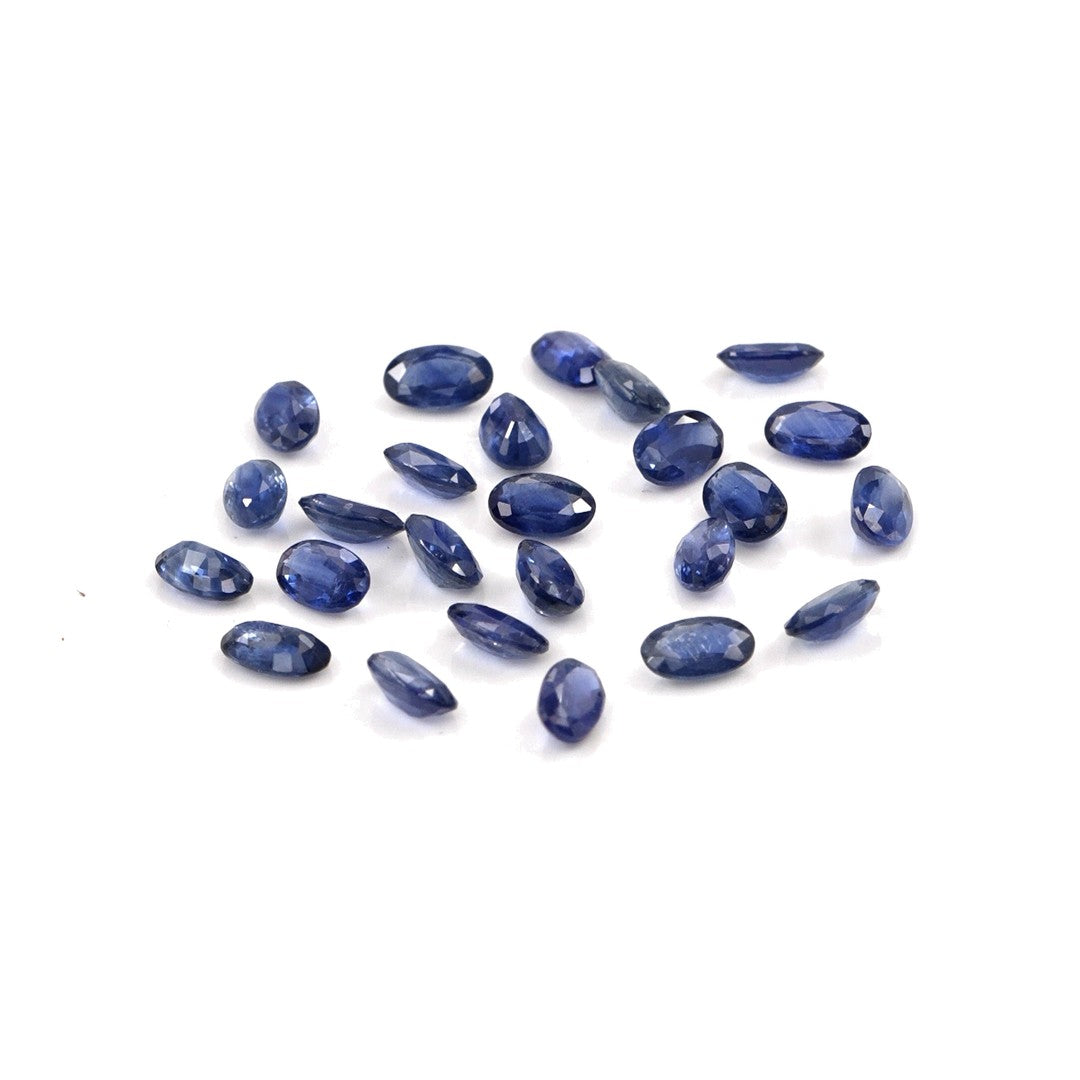 Natural Untreated Blue Sapphire Calibrated Ovals | 3x5mm & 4x6mm