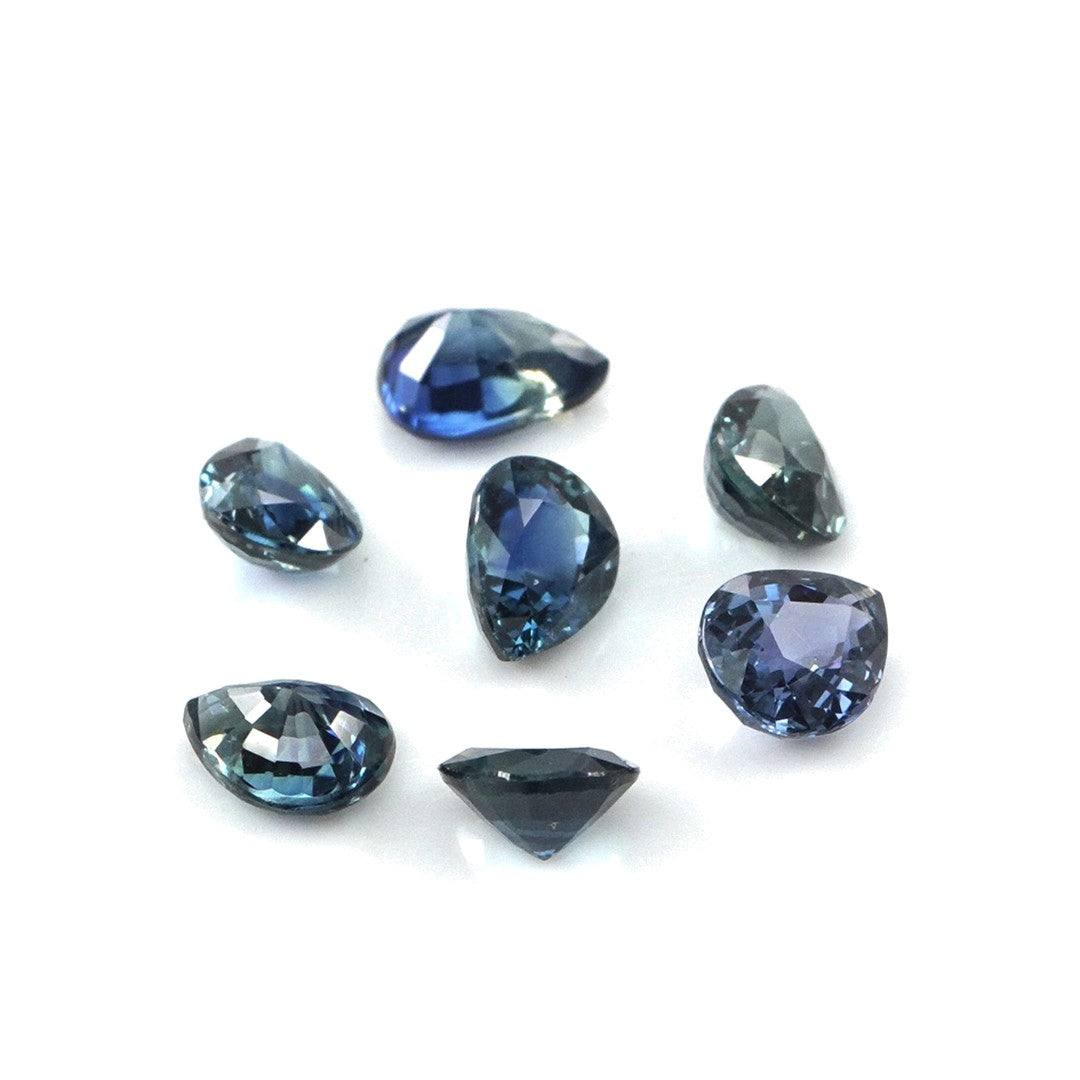 Natural Untreated Blue Sapphire Calibrated Pears | 3x4mm & 4x5mm