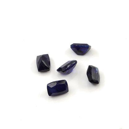 Natural Bangkok Blue sapphire Calibrated Long Cushions | 3x5mm & 4x6mm