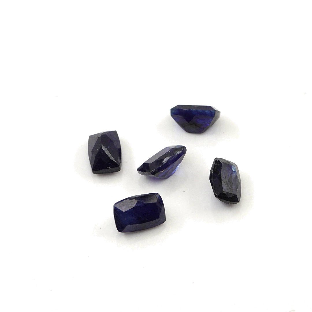 Natural Bangkok Blue sapphire Calibrated Long Cushions | 5x7mm & 6x8mm