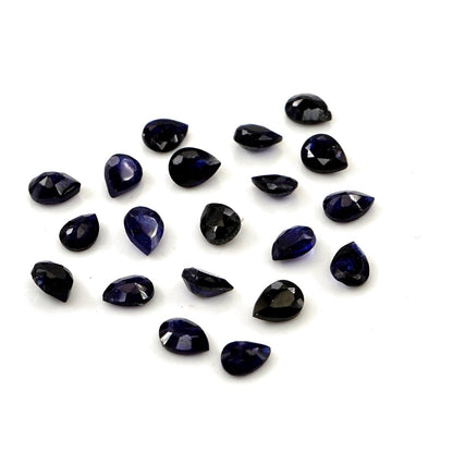 Natural Bangkok Blue Sapphire Calibrated Pears | 3x4mm & 4x5mm