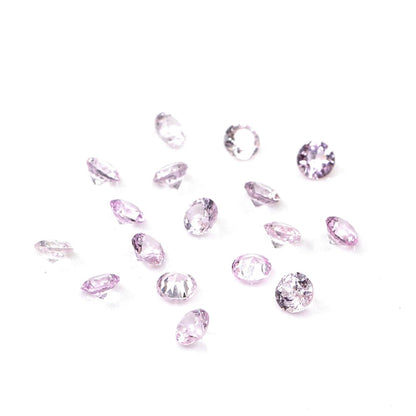 Natural Untreated Mozambique Pink Sapphire Calibrated Rounds | 2mm & 2.5mm
