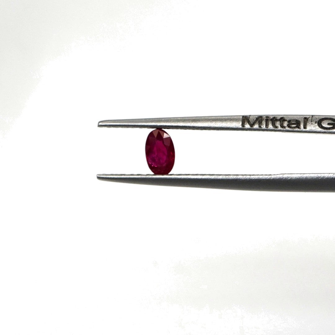 Natural Untreated Burma Ruby Calibrated Ovals | 3x5mm & 4x6mm