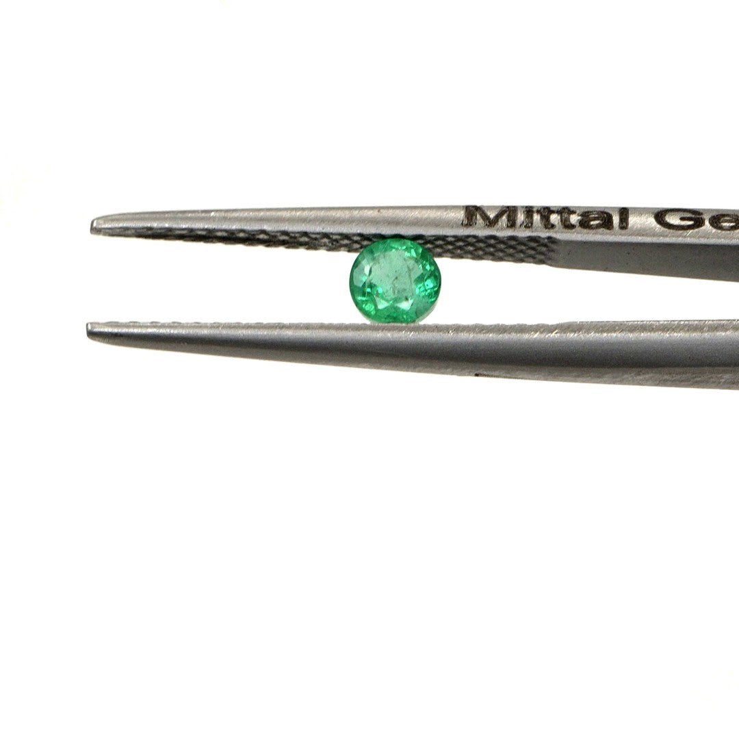 Natural Zambian Emerald Calibrated Rounds | 4mm & 4.5mm