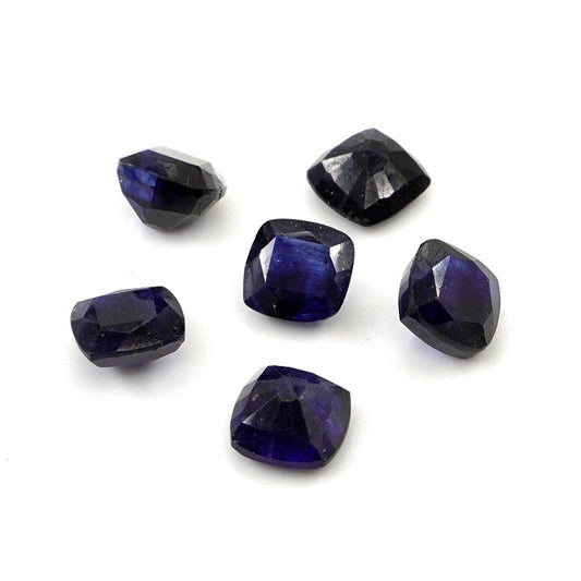 Natural Bangkok Blue Sapphire Loose Cushion Cut | 6mm & 6.5mm BS-C13 Picture-1