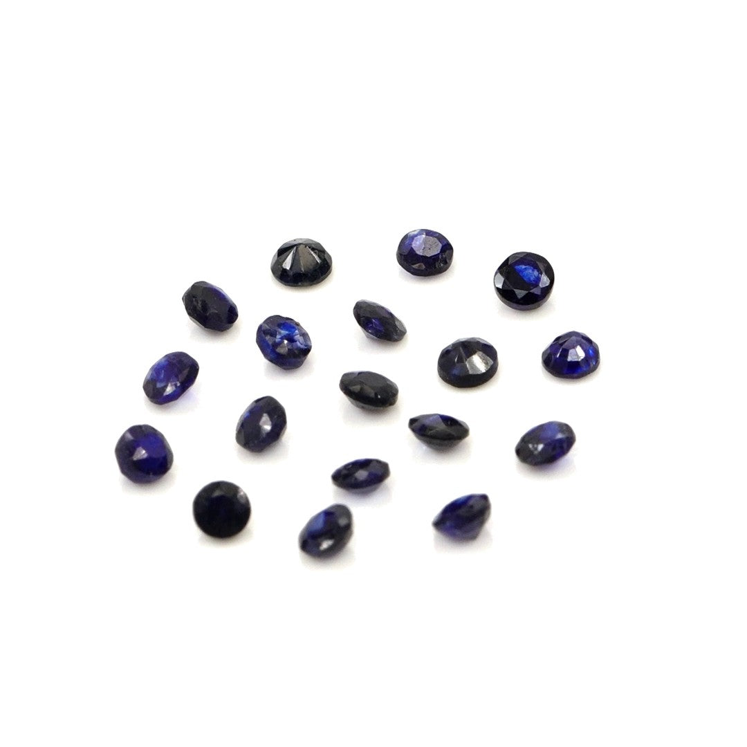 Natural Bangkok Blue Sapphire Calibrated Rounds | 2.5mm & 3mm