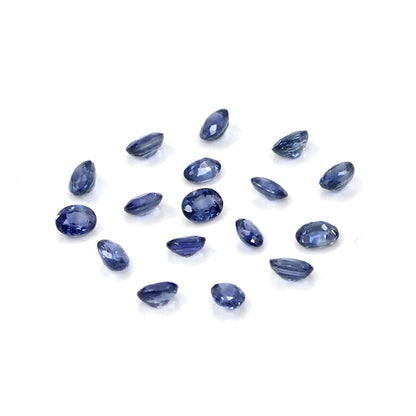 Natural Untreated Blue Sapphire Calibrated Ovals | 3x4mm & 4x5mm