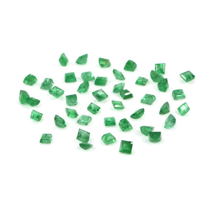 Natural Zambian Emerald Calibrated Squares | 2mm & 2.5mm