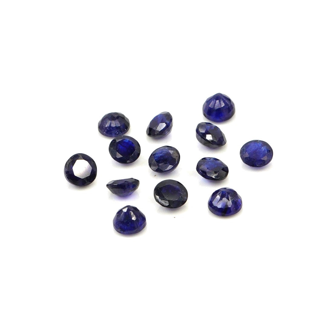 Natural Bangkok Blue Sapphire Calibrated Rounds | 4mm & 4.5mm