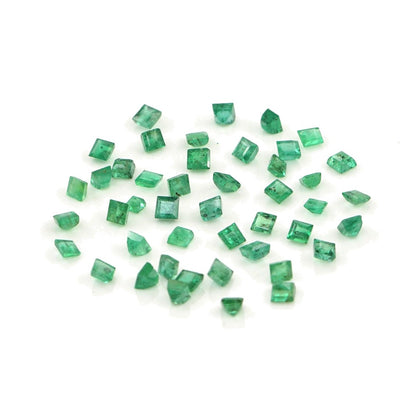 Natural Zambian Emerald Calibrated Squares | 1.5mm & 1.75mm