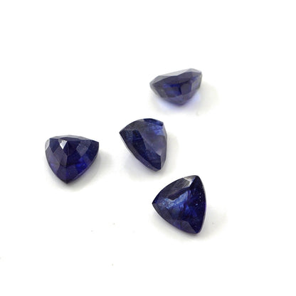 Natural Bangkok Blue sapphire Calibrated Trillions | 4mm & 4.5mm