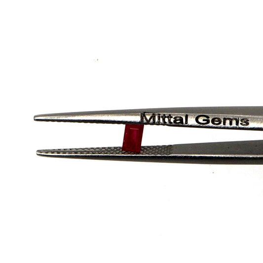 Natural Untreated Mozambique Ruby Calibrated Baguettes | 2x4mm & 2.5x5mm