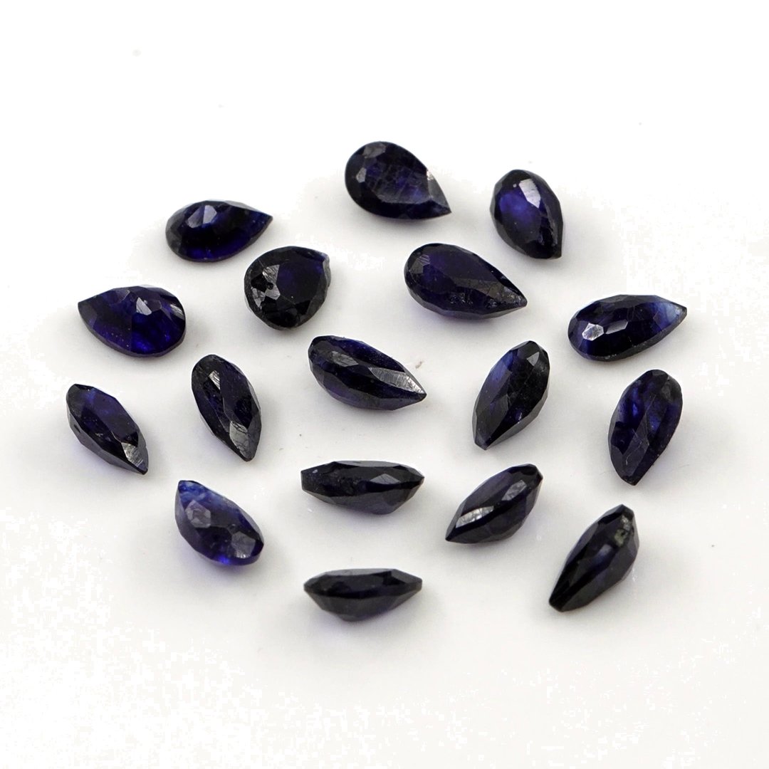 Natural Bangkok Blue Sapphire Calibrated Pears | 3x5mm & 4x6mm