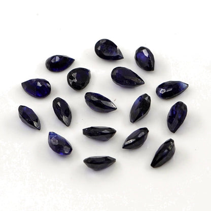 Natural Bangkok Blue Sapphire Calibrated Pears | 3x5mm & 4x6mm