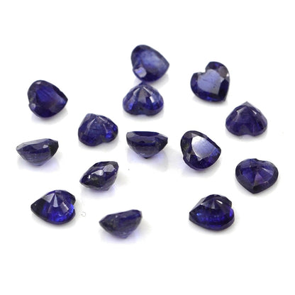 Natural Bangkok Blue Sapphire Calibrated Hearts | 4mm & 4.5mm
