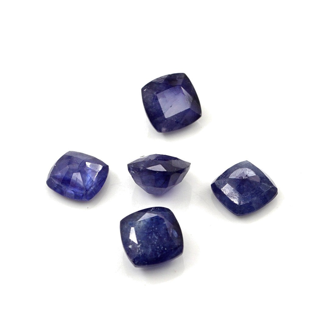Natural Bangkok Blue Sapphire Calibrated Cushions | 8mm & 8.5mm