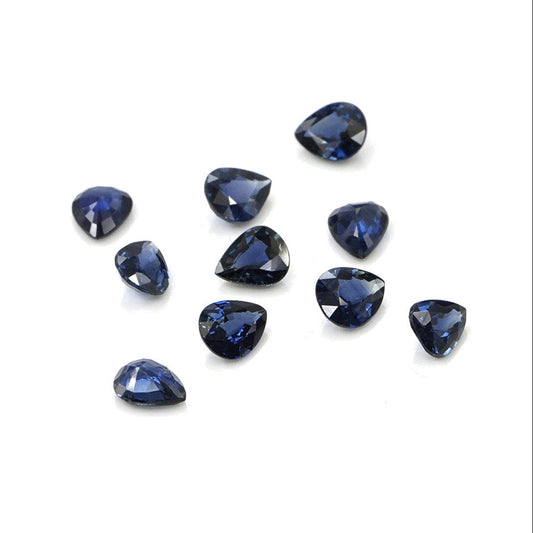 Natural Untreated Blue Sapphire Calibrated Ovals | 3x4mm & 4x5mm