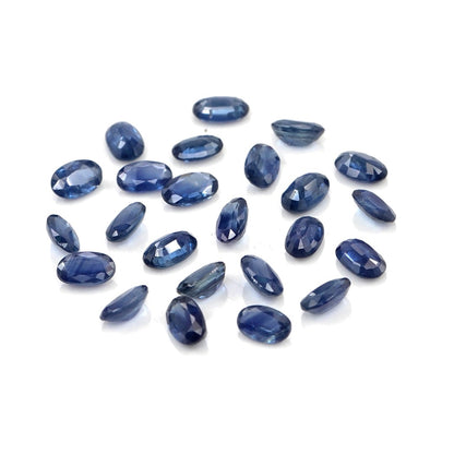 Natural Untreated Blue Sapphire Calibrated Ovals | 3x5mm & 4x6mm