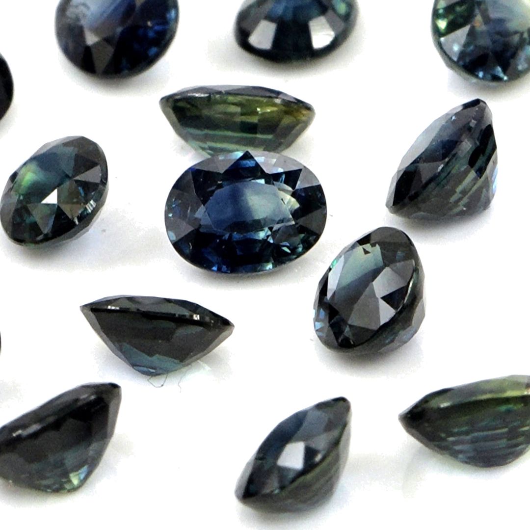 Natural Untreated Blue Sapphire Calibrated Ovals | 3x4mm & 4x5mm