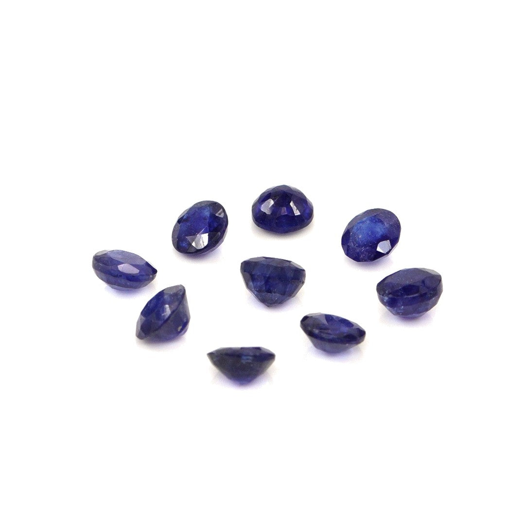 Natural Bangkok Blue Sapphire Calibrated Rounds | 4mm & 4.5mm