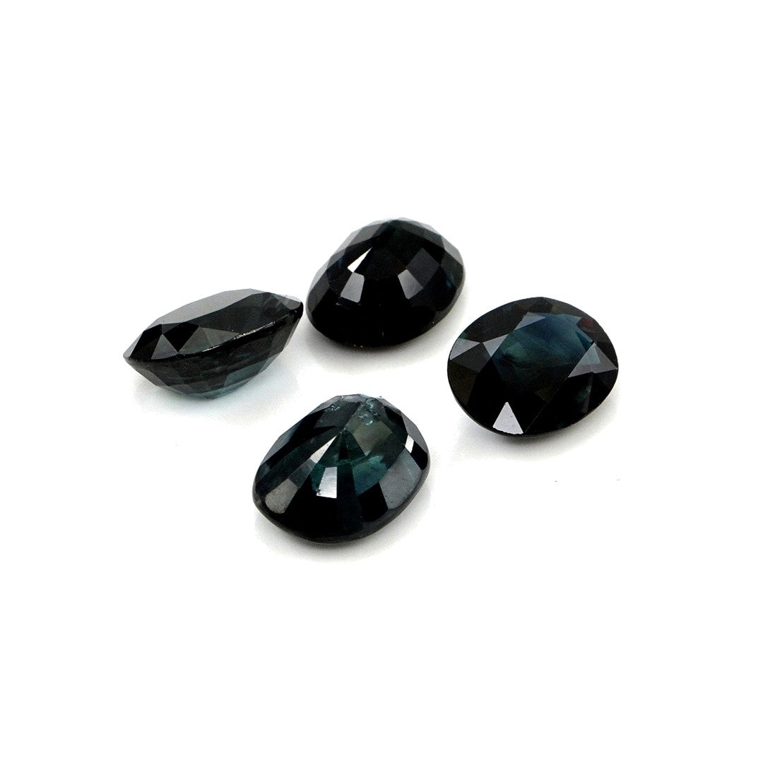 Natural Untreated Australian Teal Sapphire Calibrated Ovals | 5x7mm & 6x8mm