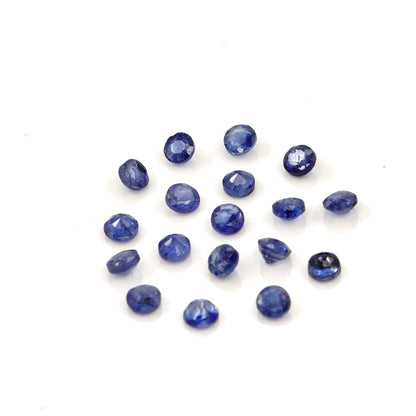 Natural Bangkok Blue Sapphire Calibrated Rounds | 2.5mm & 3mm