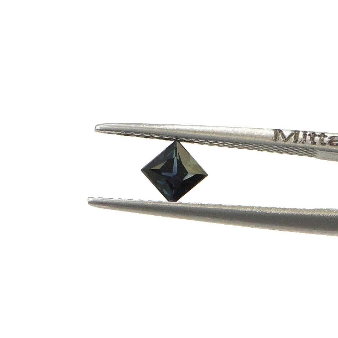 Natural Untreated Australian Teal Sapphire Calibrated Squares | 4mm & 4.5mm