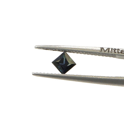 Natural Untreated Australian Teal Sapphire Calibrated Squares | 4mm & 4.5mm