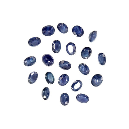 Natural Untreated Bangkok Blue Sapphire Calibrated Ovals | 3x4mm & 4x5mm