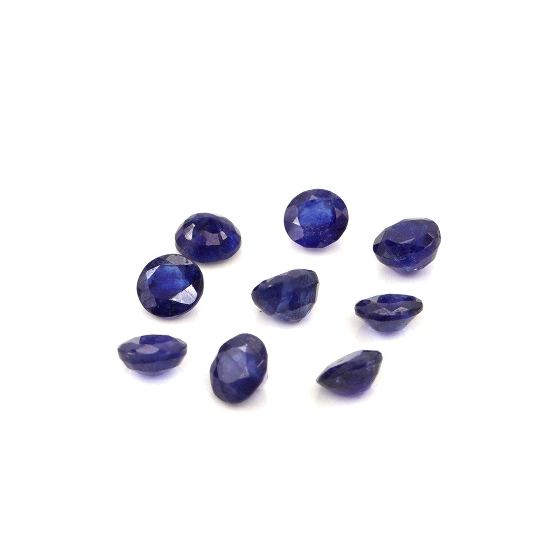 Natural Bangkok Blue Sapphire Calibrated Rounds | 4mm & 4.5mm