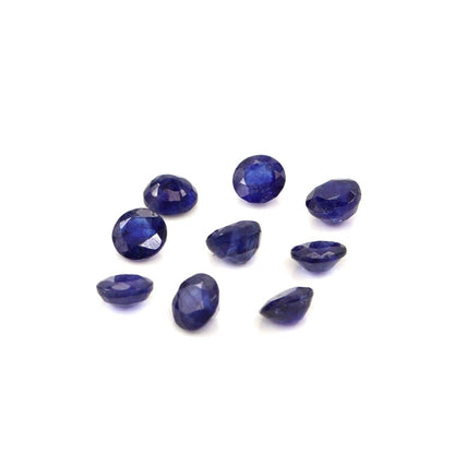 Natural Bangkok Blue Sapphire Calibrated Rounds | 4mm & 4.5mm