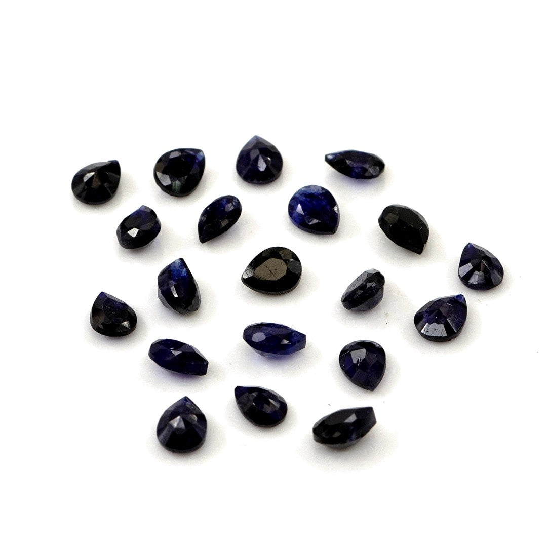 Natural Bangkok Blue Sapphire Calibrated Pears | 3x4mm & 4x5mm