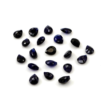 Natural Bangkok Blue Sapphire Calibrated Pears | 3x4mm & 4x5mm