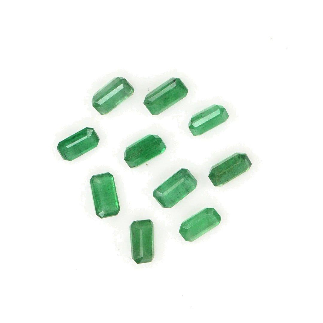 Natural Zambian Emerald Calibrated Octagons | 3x5mm & 4x6mm