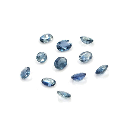 Natural Untreated Blue Sapphire Calibrated Ovals | 3x4mm & 4x5mm