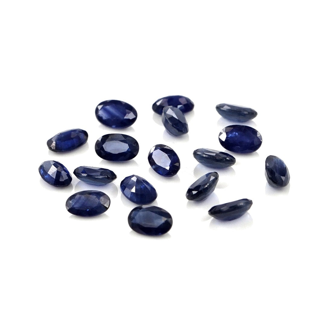 Natural Untreated Blue Sapphire Calibrated Ovals | 3x5mm & 4x6mm