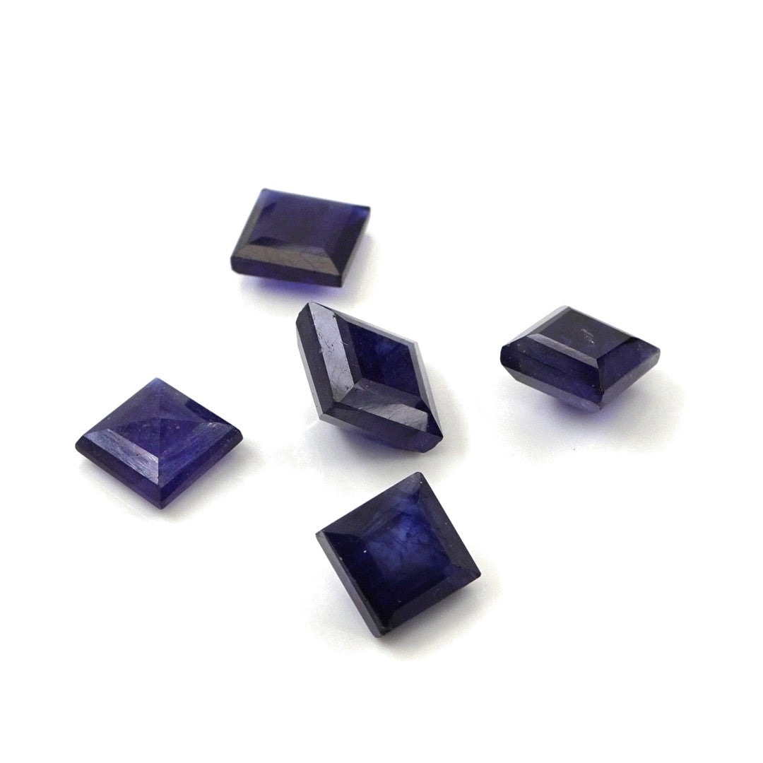 Natural Bangkok Blue Sapphire Calibrated Squares | 9mm & 10mm