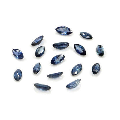 Natural Untreated Blue Sapphire Calibrated Marquise | 1.5x3mm & 2x4mm