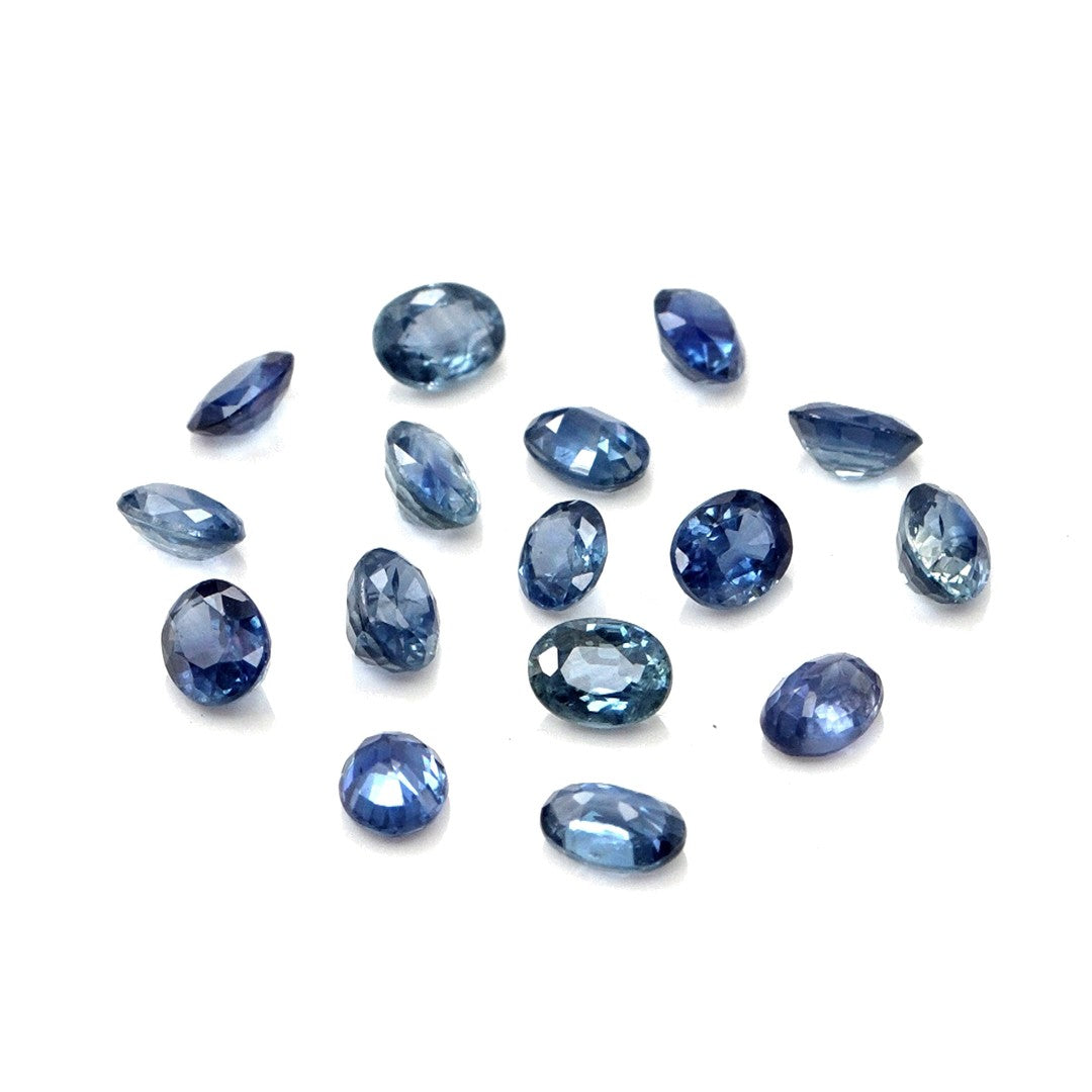 Natural Untreated Blue Sapphire Calibrated Ovals | 3x4mm & 4x5mm