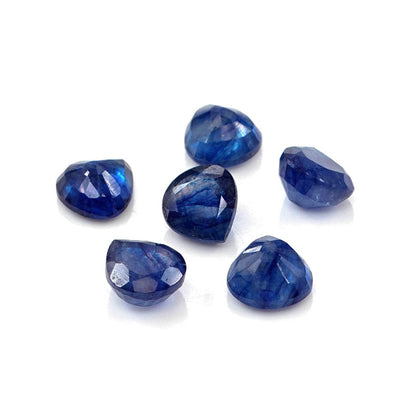 Natural Bangkok Blue Sapphire Calibrated Hearts | 5mm & 6mm