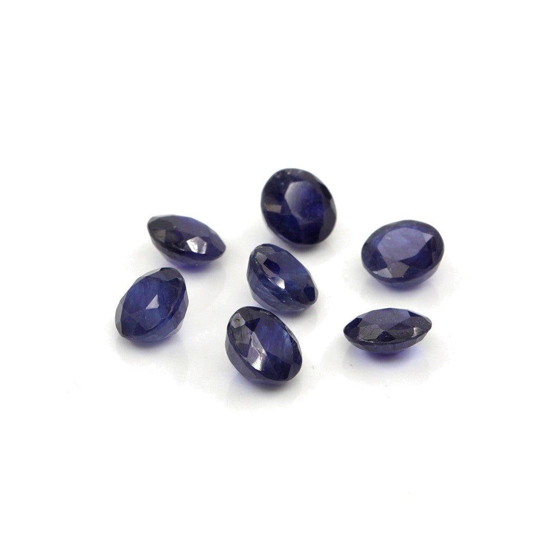 Natural Bangkok Blue Sapphire Calibrated Rounds | 7mm & 8mm